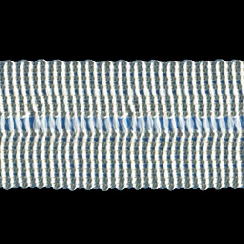 75848 Braid Fold Over 25mm Silver Grey