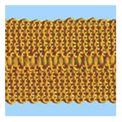 75900 Braid Fold Over 20mm Burnt Gold