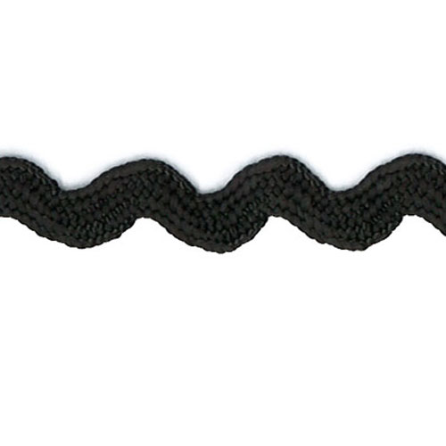 76000 Braid Braid Ric Rac 10mm Black