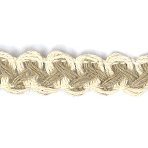76022 Braid 13mm Jute Cream Cotton