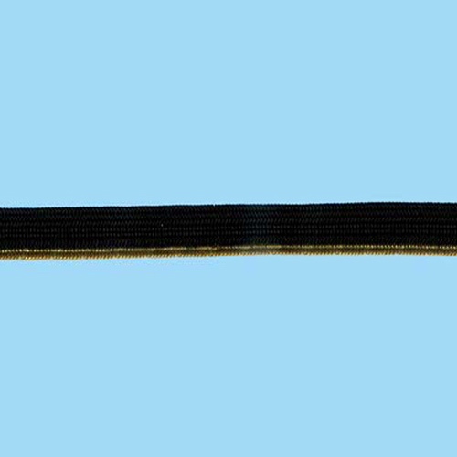 76077 Braid Piping 9mm Black Gold