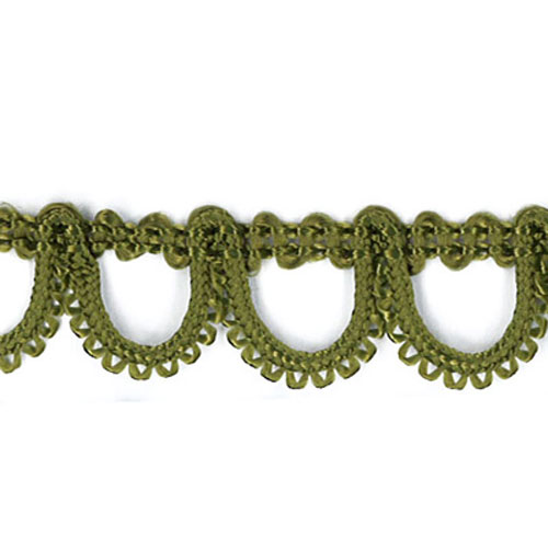 76104 Braid Looped 15mm Moss