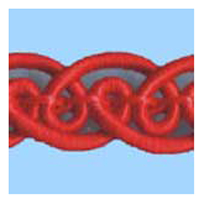 76186 Braid Gimp 5mm Atom Red