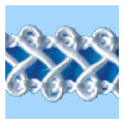 76235 Braid Gimp Crochet 8mm White Light Beige