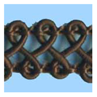 76240 Braid Gimp Crochet 8mm Brown