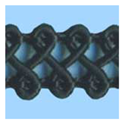 76241 Braid Gimp Crochet 8mm Black