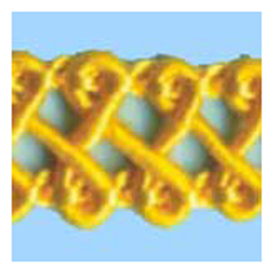 76251 Braid Gimp Crochet 8mm Sunflower