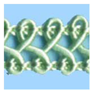 76255 Braid Gimp Crochet 8mm Mint
