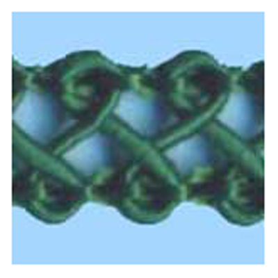 76257 Braid Gimp Crochet 8mm Hunter Green