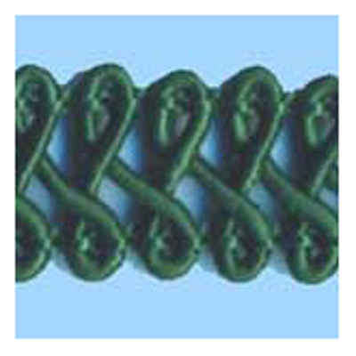 76258 Braid Gimp Crochet 8mm Bottle Green