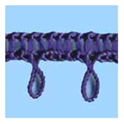 76310 Braid Looped 10mm Purple