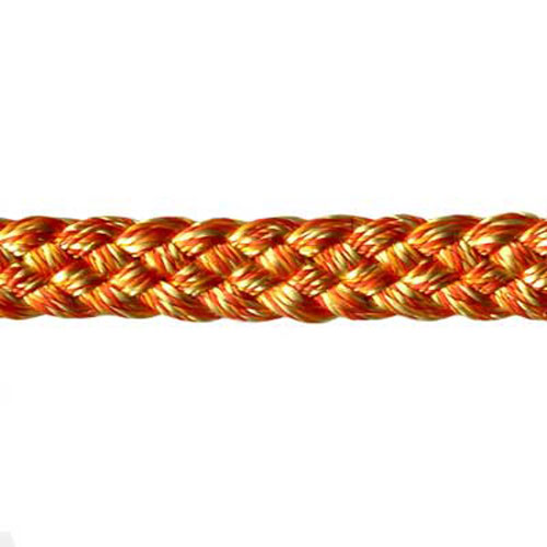 76327 Braid Plaited 8mm Orange Yellow