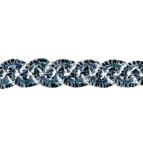 76370 Braid 7mm Silver Lurex
