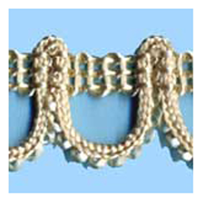 76394 Braid Looped 15mm French Cream
