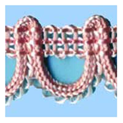 76401 Braid Looped 15mm Light Pink