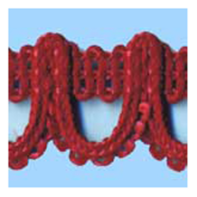 76404 Braid Looped 15mm Claret
