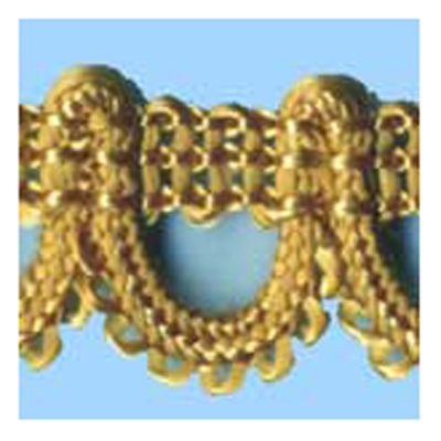 76409 Braid Looped 15mm Old Gold