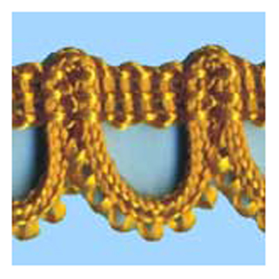 76410 Braid Looped 15mm Burnt Gold