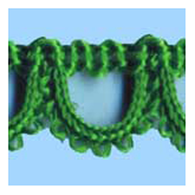 76412 Braid Looped 15mm Emerald