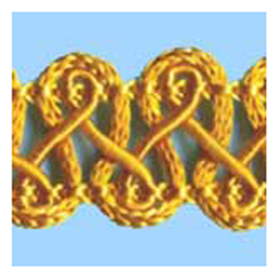 76482 Braid 12mm Burnt Gold