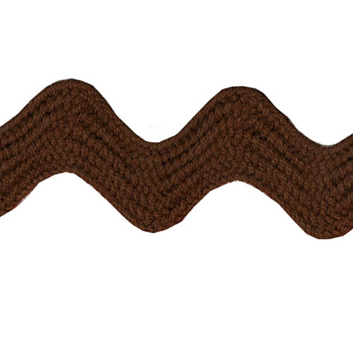 76497 Braid Ric Rac 30mm Brown