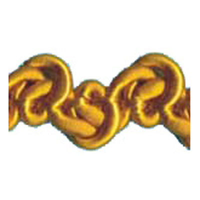 76535 Braid Crochet 10mm Burnt Gold