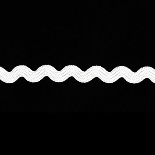 76544 Braid Ric Rac 4mm White