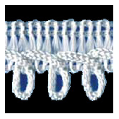 76569 Braid Looped Edge 18mm White