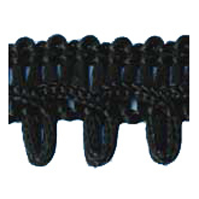 76575 Braid Looped Edge 18mm Black