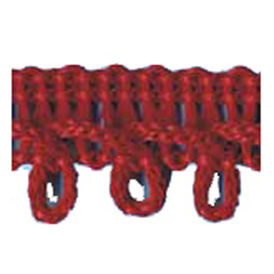 76581 Braid Looped Edge 18mm Claret