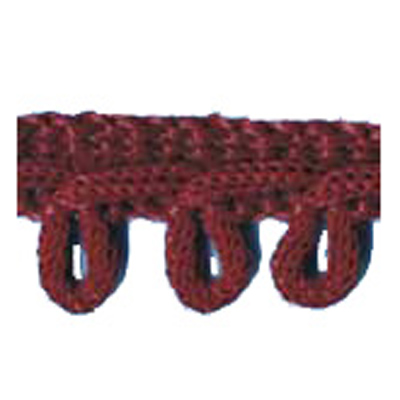 76582 Braid Looped Edge 18mm Burgundy