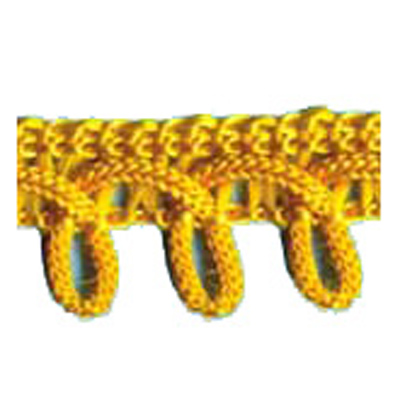 76585 Braid Looped Edge 18mm Sunflower