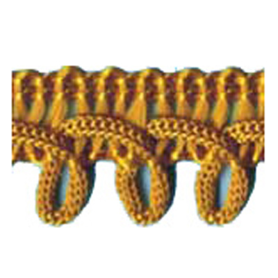 76588 Braid Looped Edge 18mm Burnt Gold