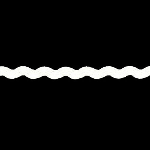 76607 Braid Ric Rac 4mm Off White