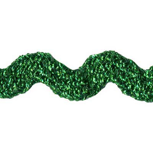 76617 Braid Ric Rac 15mm Green