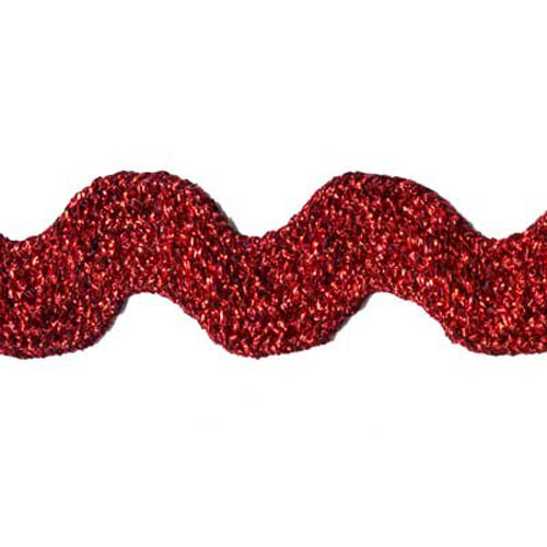 76618 Braid Ric Rac 25mm Red
