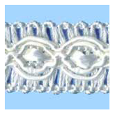 76620 Braid Gimp 20mm Bridal White