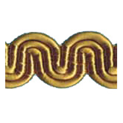 76958 Braid Gimp 18mm Old Gold