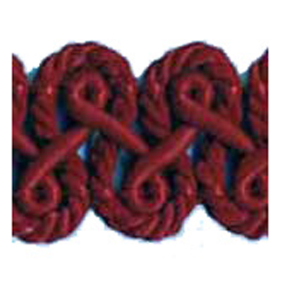 77006 Braid Gothic 18mm Burgundy