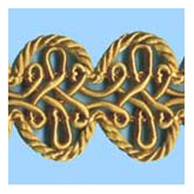 77064 Braid 27mm 2370-88 Old Gold