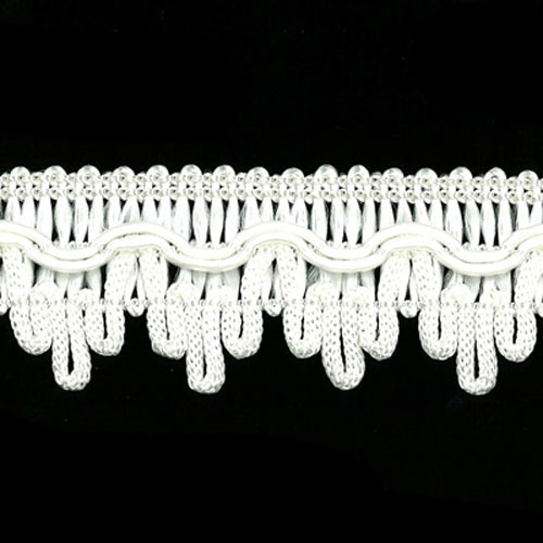 77311 Braid Scalloped 30mm White
