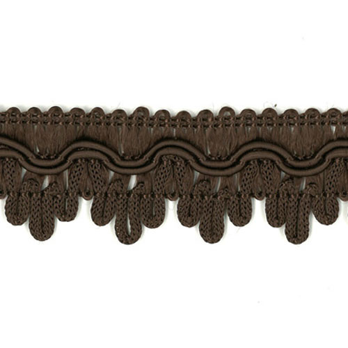 77316 Braid Scalloped 30mm Brown
