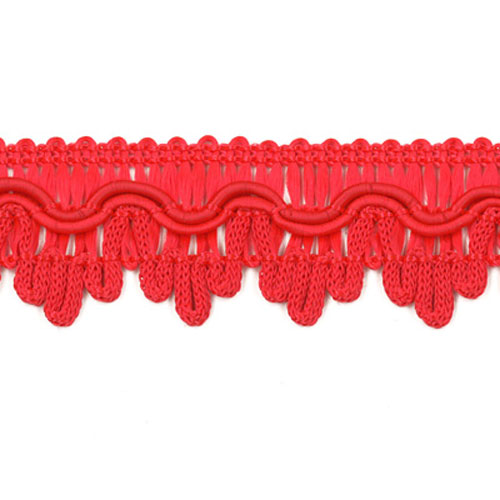 77322 Braid Scalloped 30mm Atom Red