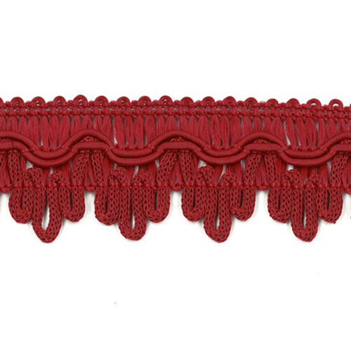 77323 Braid Scalloped 30mm Claret