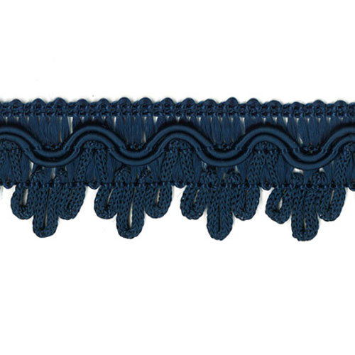 77337 Braid Scalloped 30mm Navy