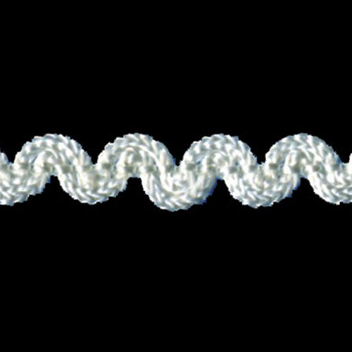 77363 Braid Ric Rac Crochet 6mm Cream