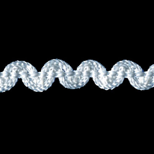 77364 Braid Ric Rac Crochet 6mm White