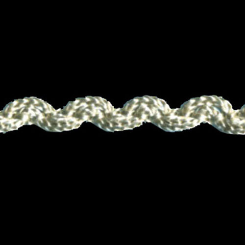 77365 Braid Ric Rac Crochet 6mm Light Beige
