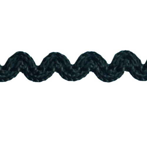 77370 Braid Ric Rac Crochet 6mm Black