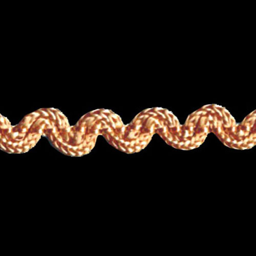 77371 Braid Ric Rac Crochet 6mm Peach